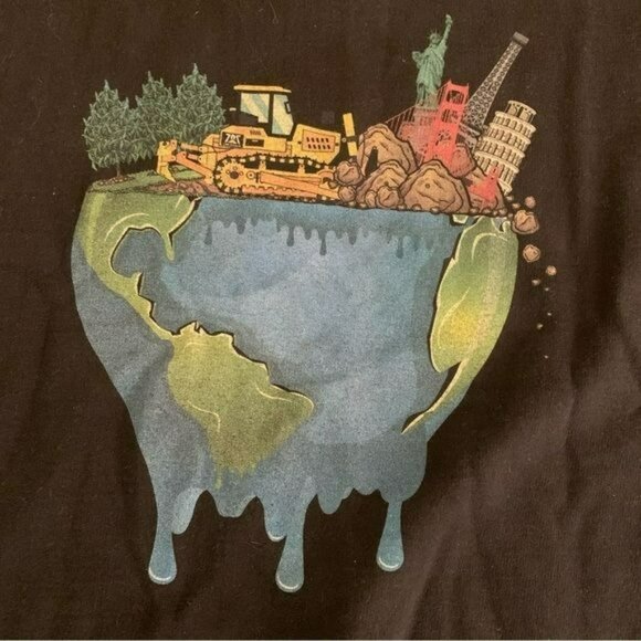 Black market Vikings womens environmentalist pull over sweatshirt in black -L - Picture 7 of 7